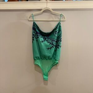 Free People Satin Bodysuit